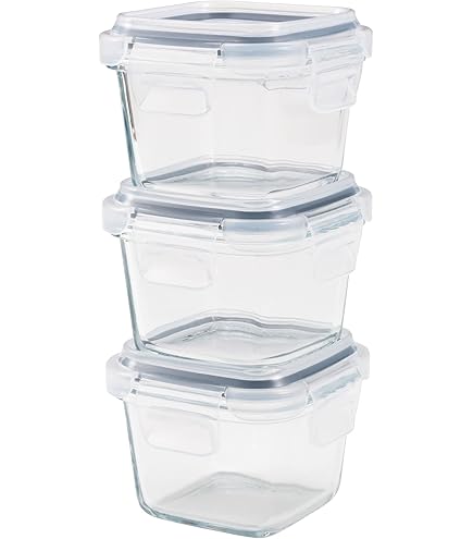 Amazon.co.jp: iwaki(イワキ) 耐熱ガラス 保存容器 アクアブルー 角型